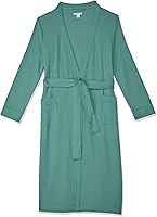 Amazon Essentials Women's Lightweight Waffle Knit Full-Length Bathrobe - Plus Size, Soft & Absorbent