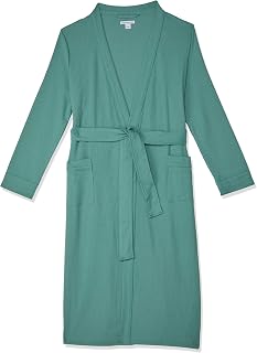 Amazon Essentials Women's Lightweight Waffle Knit Full-Length Bath Robe - Plus Size Options, Soft & Absorbent