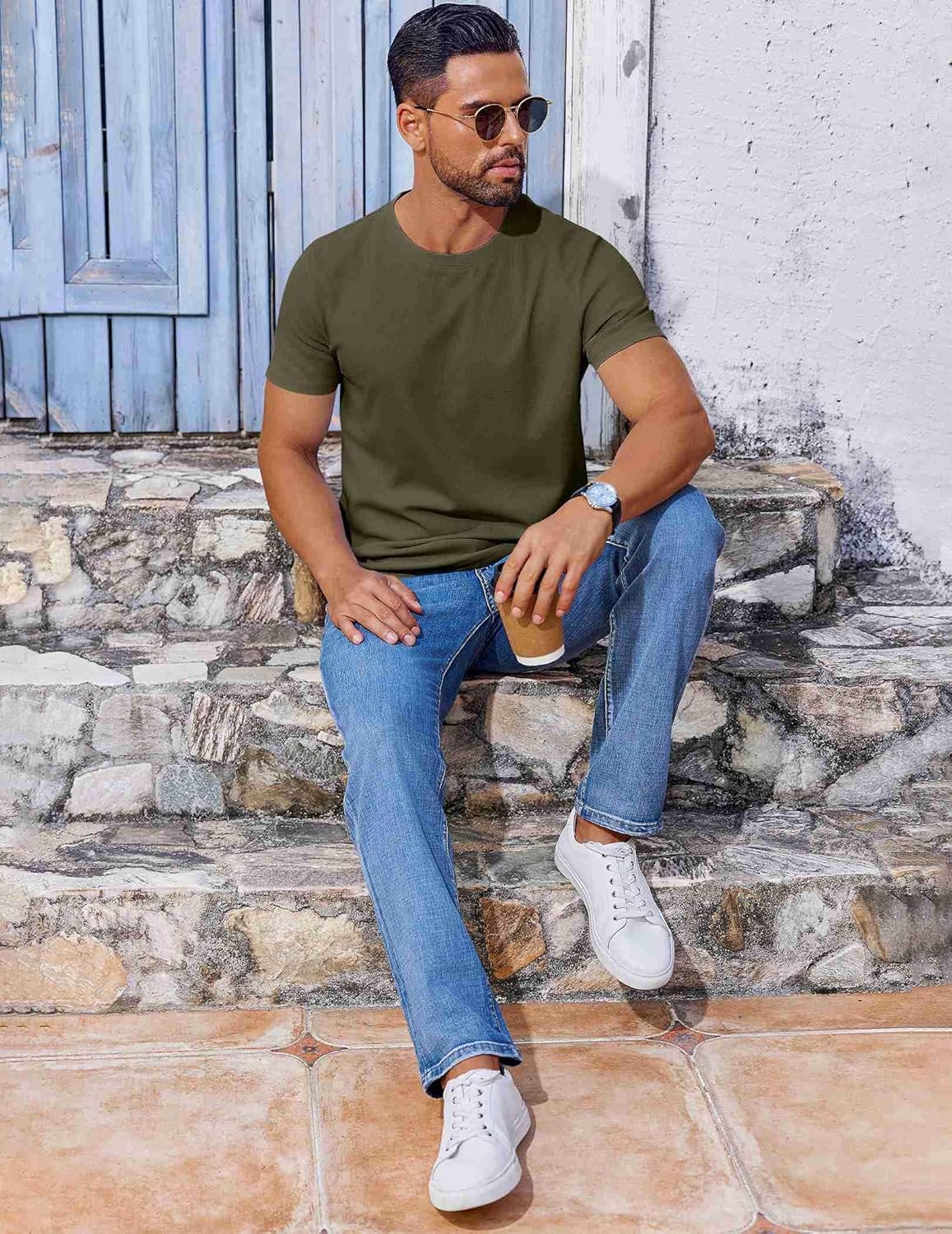 COOFANDY Men's T Shirt Short Sleeve Crew Neck T-Shirt Casual Summer Classic Basic Tee Shirts - Image 6