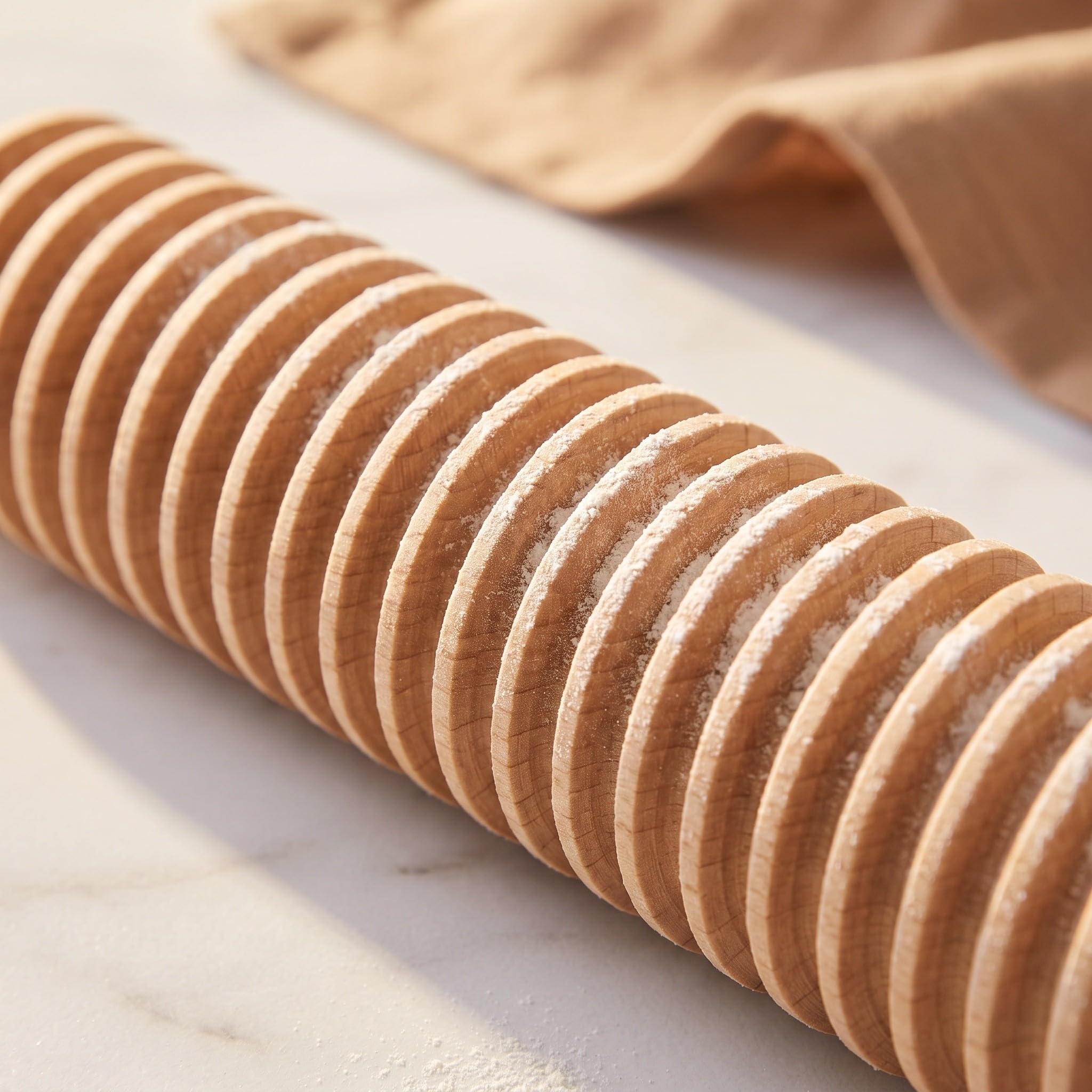 2 rodillos de madera para cortar pasta, rodillo de madera de 4 mm para cortar fideos, cortador de espaguetis, herramienta manual para amasar, ideal para panadería y restaurante.
