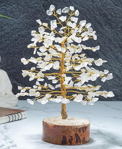 Miniatura 7 de Cristales curativos de cuarzo transparente, árbol bonsái, decoración de escritorio para mujer, decoración de habitación y oficina, regalo