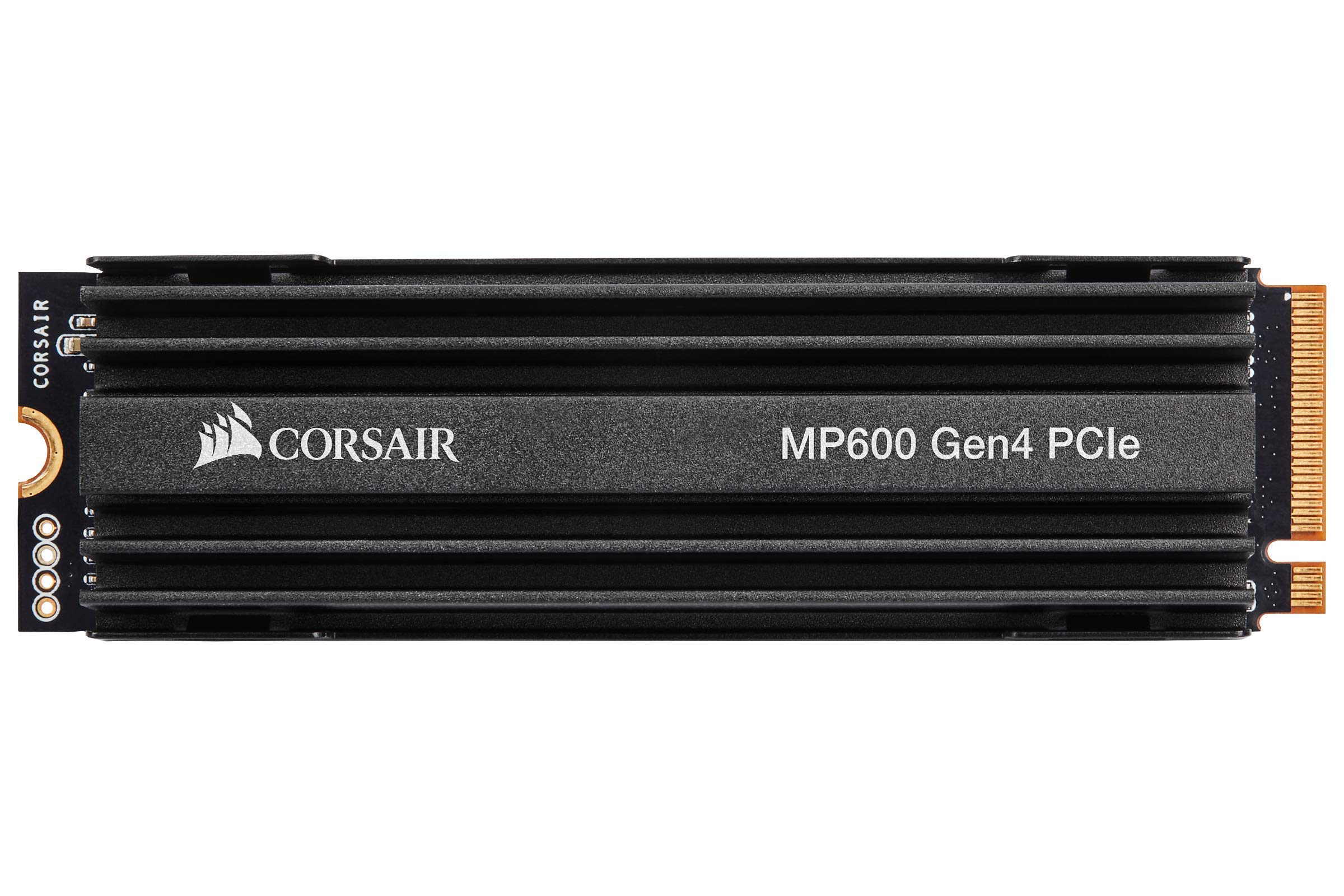 Corsair MP600 500GB M.2 NVMe PCIe x4 Gen4 SSD (Lesegeschwindigkeitenvon bis zu 4.950 MB/s sowie sequenziellen Schreibgeschwindigkeiten bis 2.500 MB/s) Schwarz