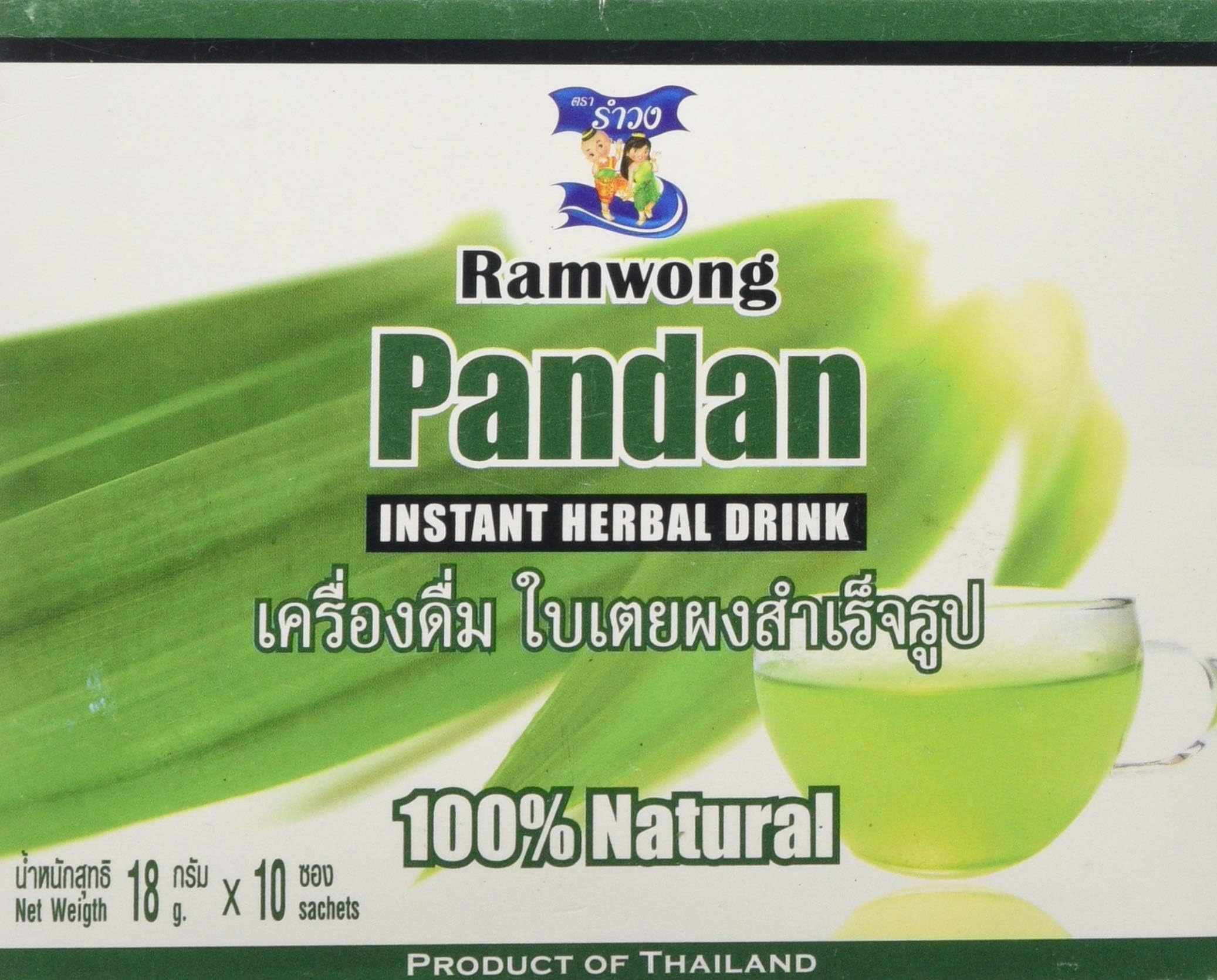 Ramwong Ramwong Brand Instant Pandan Drink 180 g(Pack of 1)