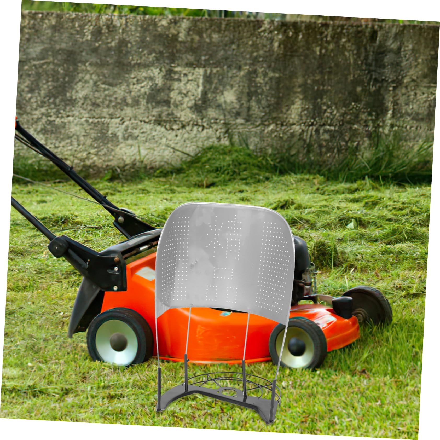 POPETPOP Telaio di Supporto per Mietitrice di Riso in Acciaio Inossidabile Argento Multi-Funzionale ad Alta Efficienza Accessorio per Falciatrice da Giardino e Prato
