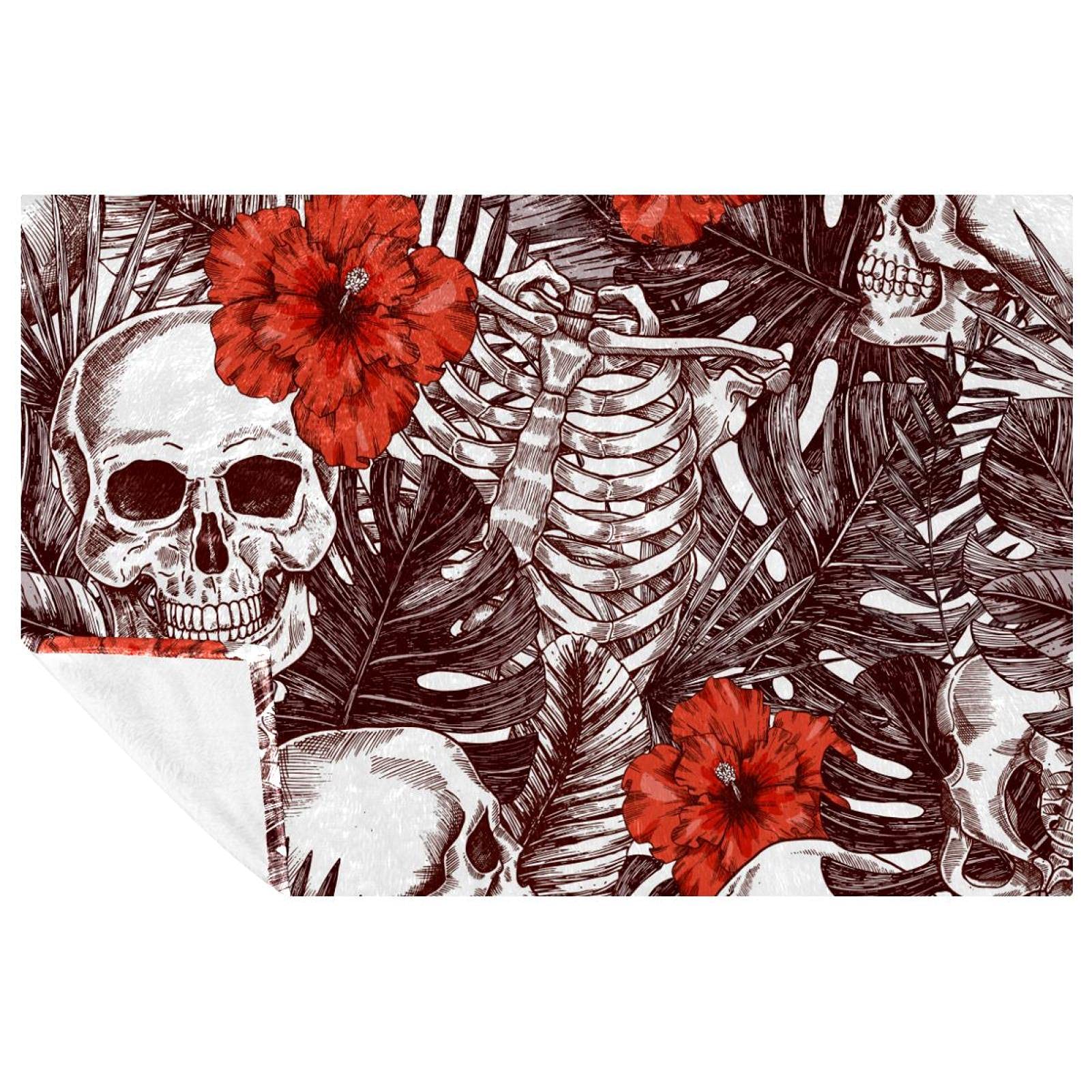 Couverture chaude tropicale 150x100 plaid idéal pour pique-nique et camping