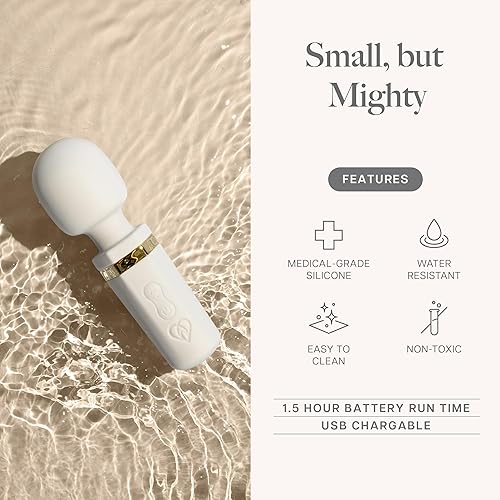 Miniatura 63 de Ava Vibrador de varita sexual [vibrador estimulador de clítoris] Vibrador para mujer Juguete sexual Regalos para mujeres 20 patrones y 8 Beige