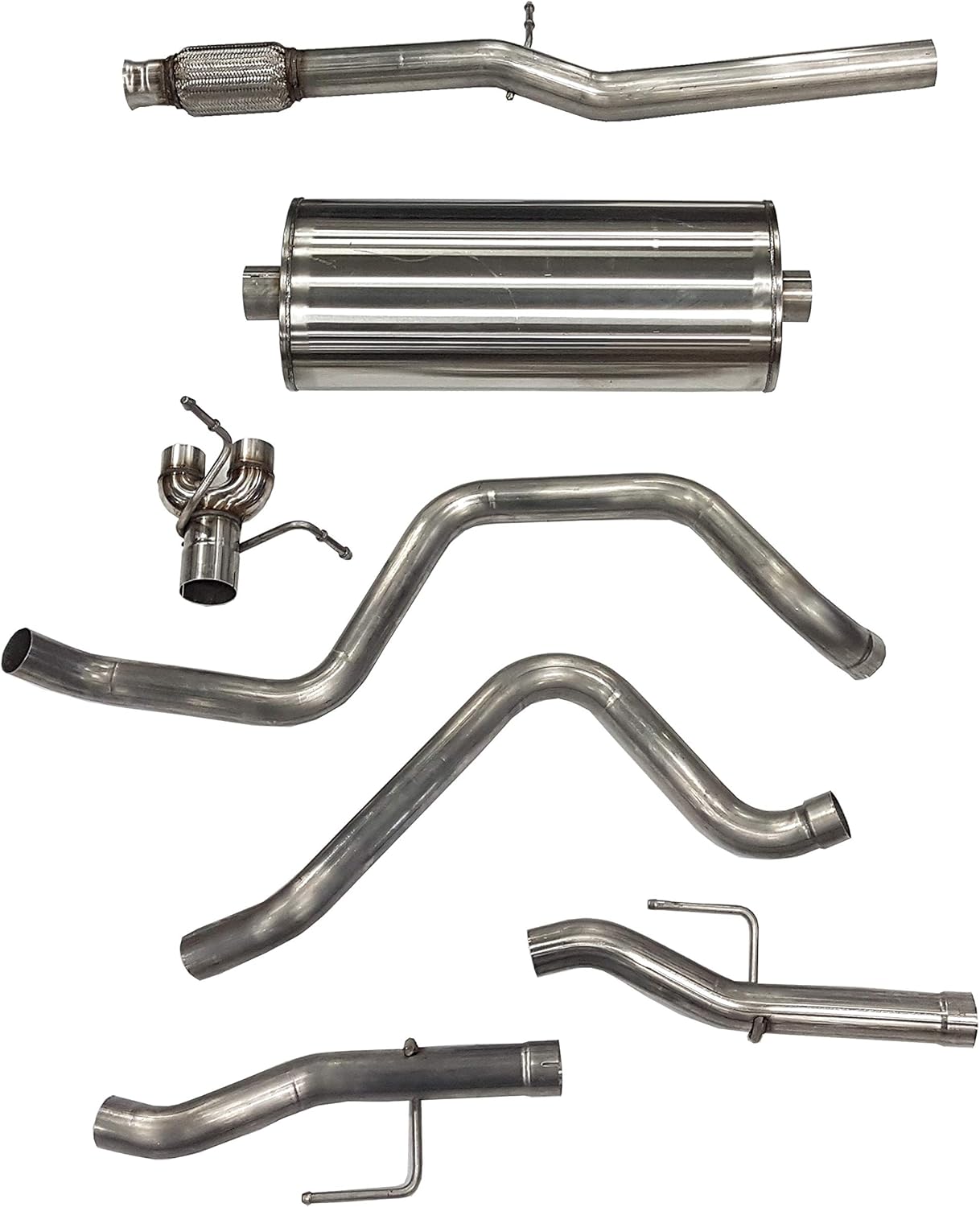 CORSA EXHST 2019+ Chevrolet Silverado, 6.2L V8, 3.0" Dual Rear Exit Cat back Exhaust System