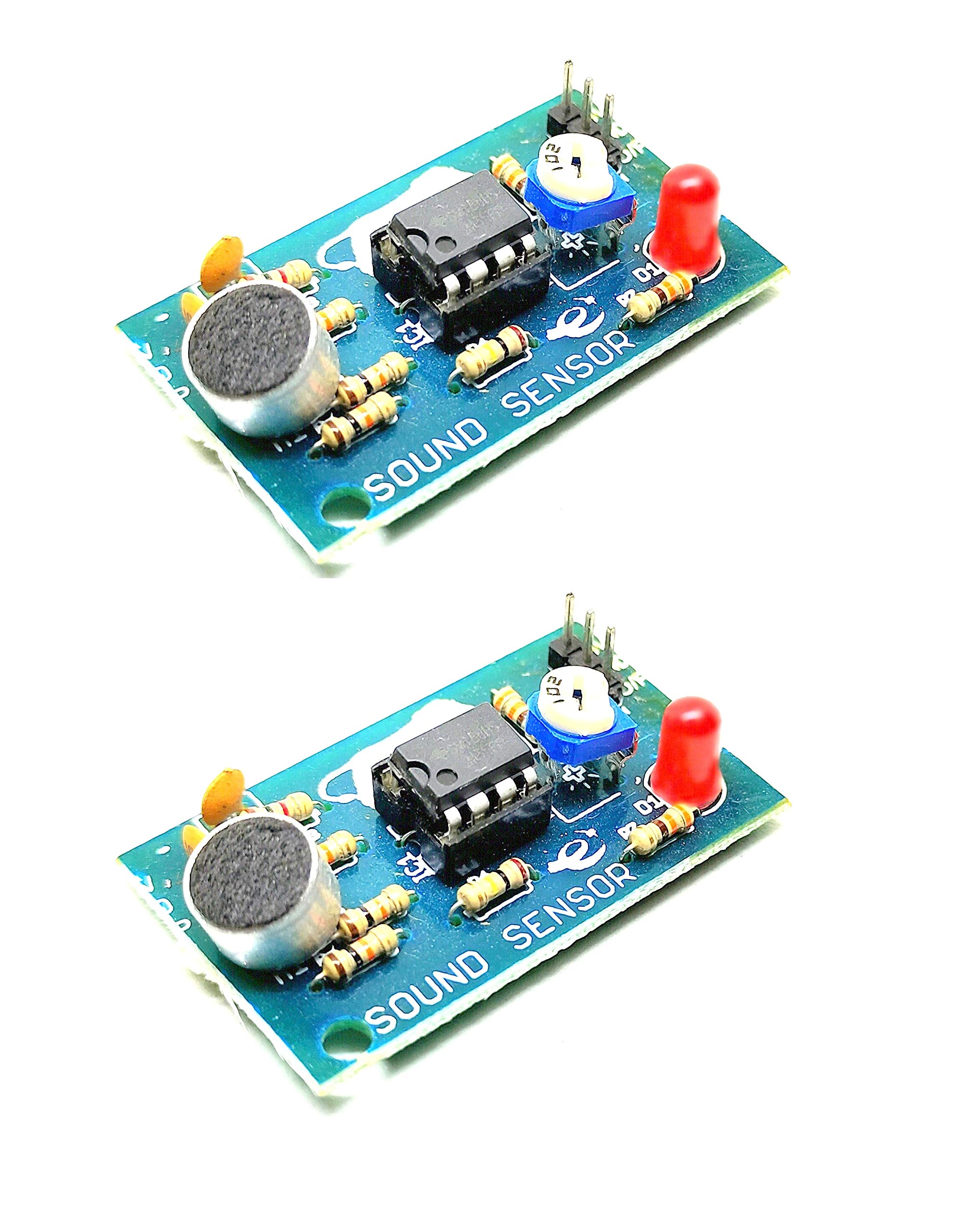 INVENTO 2Pcs Sound Sensor Big Microphone Sensor High Sensitivity Sound Detection Module Indian Make For DIY-image-39