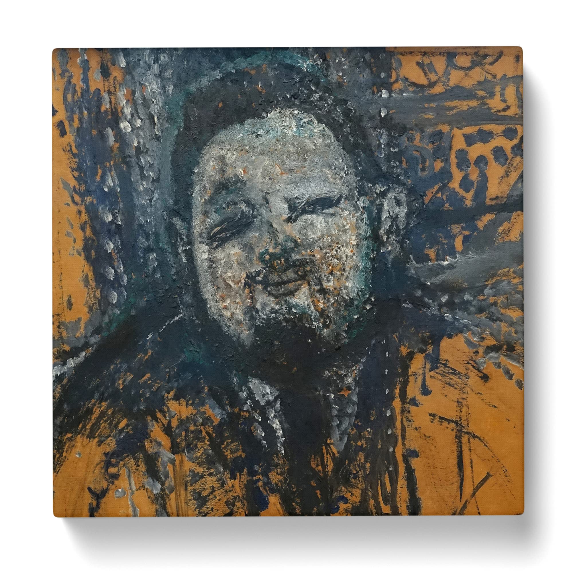 Diego Rivera by Amedeo Modigliani Canvas Print, Mixed, 35L x 35W cm - Image 3