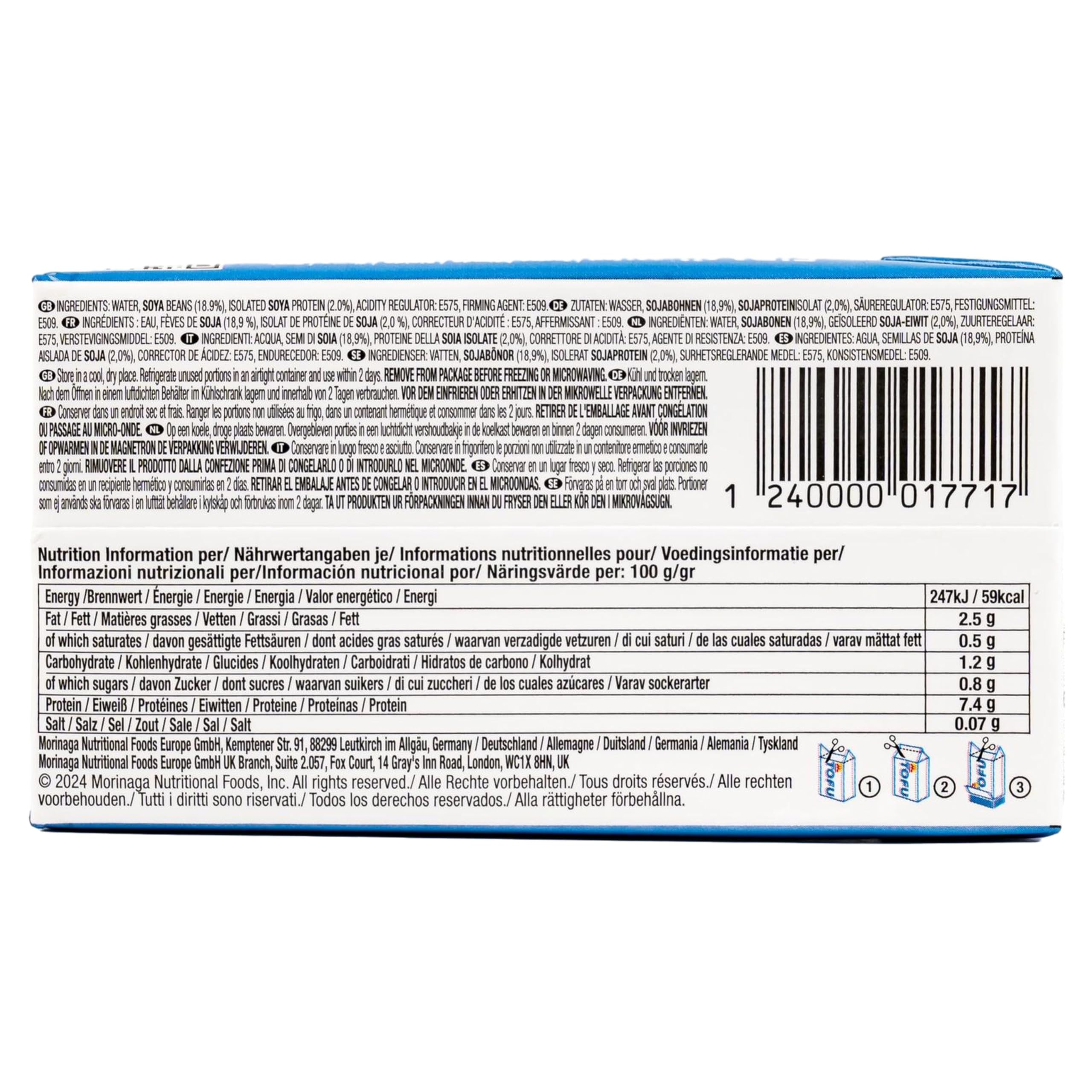 3er Pack Silken Tofu Firm in 307 g Packung (Shelf Stable) - Seidentofu hergestellt aus ausgesuchten Sojabohnen 100% Vegan