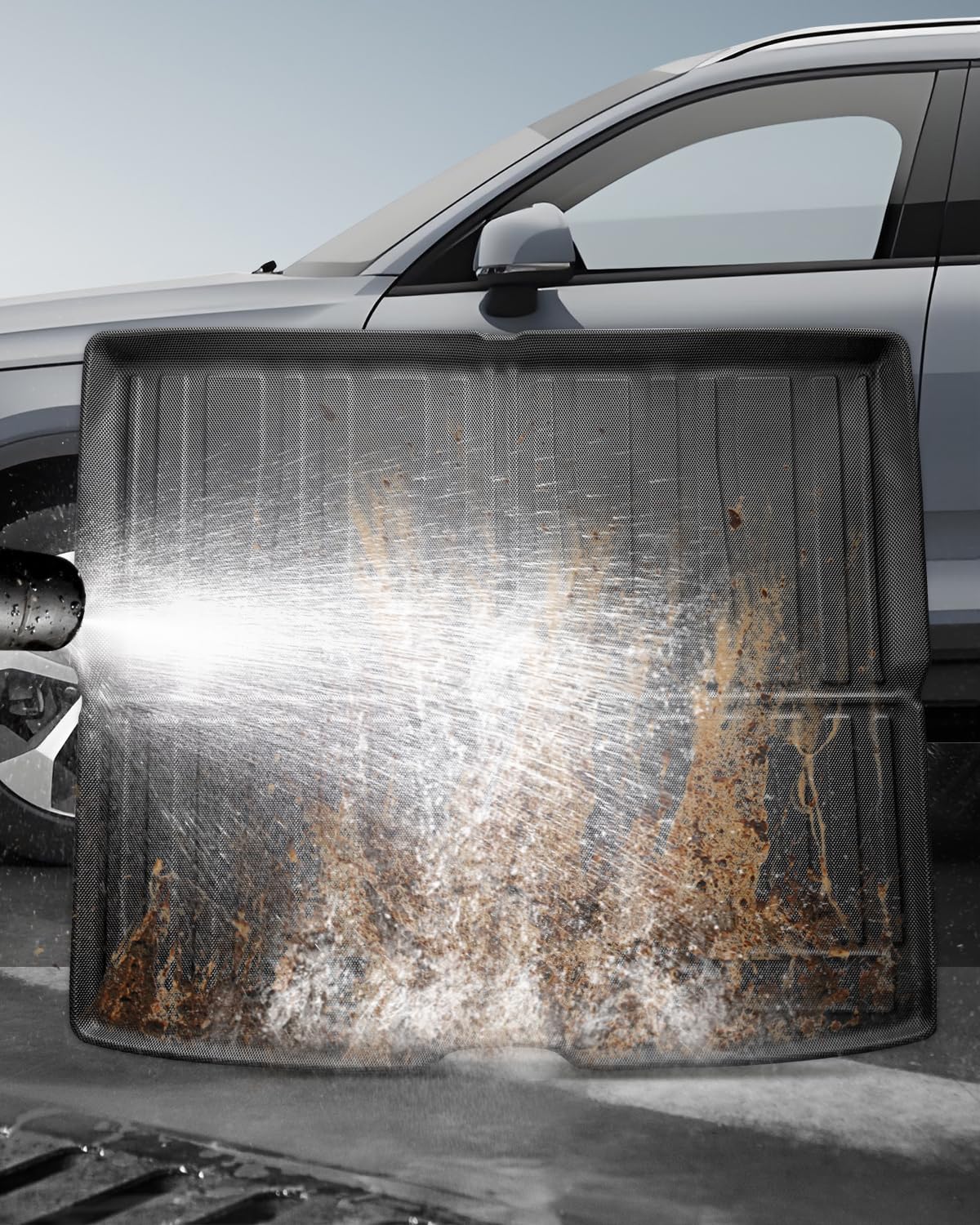 Tappetini per Bagagliaio per Volvo XC40 2026 2025 2024 2023 2022 2021 2020 2019 2018, XC40 Tappetino Baule Originale TPE Tappeti Bagagliaio Posteriore con Bordo Alto, Accessori Impermeabili