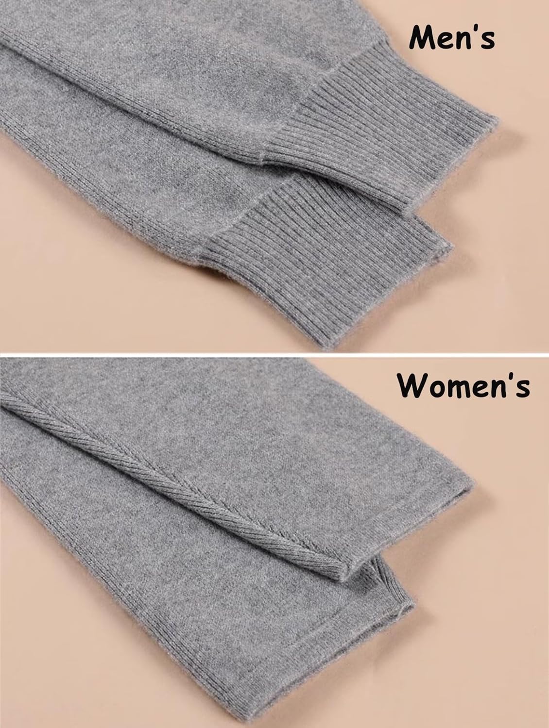 Womens Mens Thermal Underwear Bottom Pants 100% Cashmere Thermal Leggings Soft Long Johns for Hiking Skiing Hunting Walking