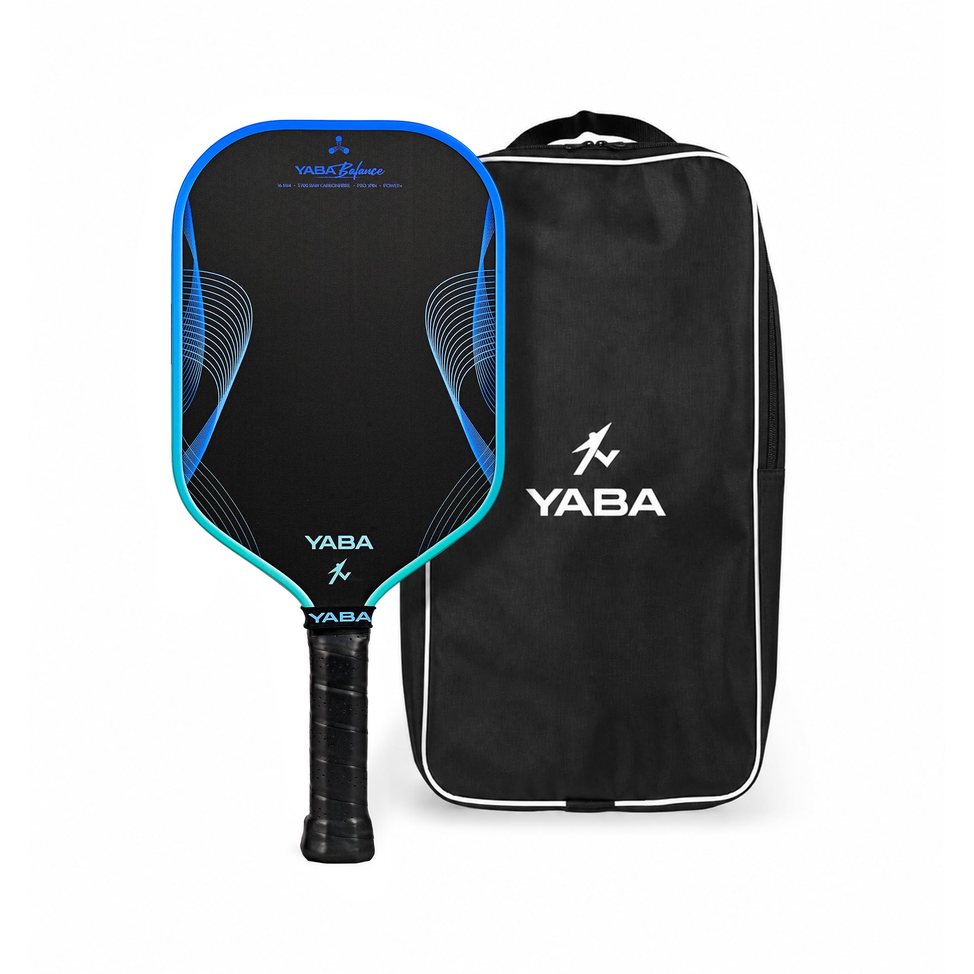 YABA Balance Pickleball Paddle | T700 Raw Carbon Fiber Surface | Thermoformed Unibody Construction | 16mm Polypropylene Honeycomb Core with Vibration Dampening Layer Power, Control & Spin-picture-23