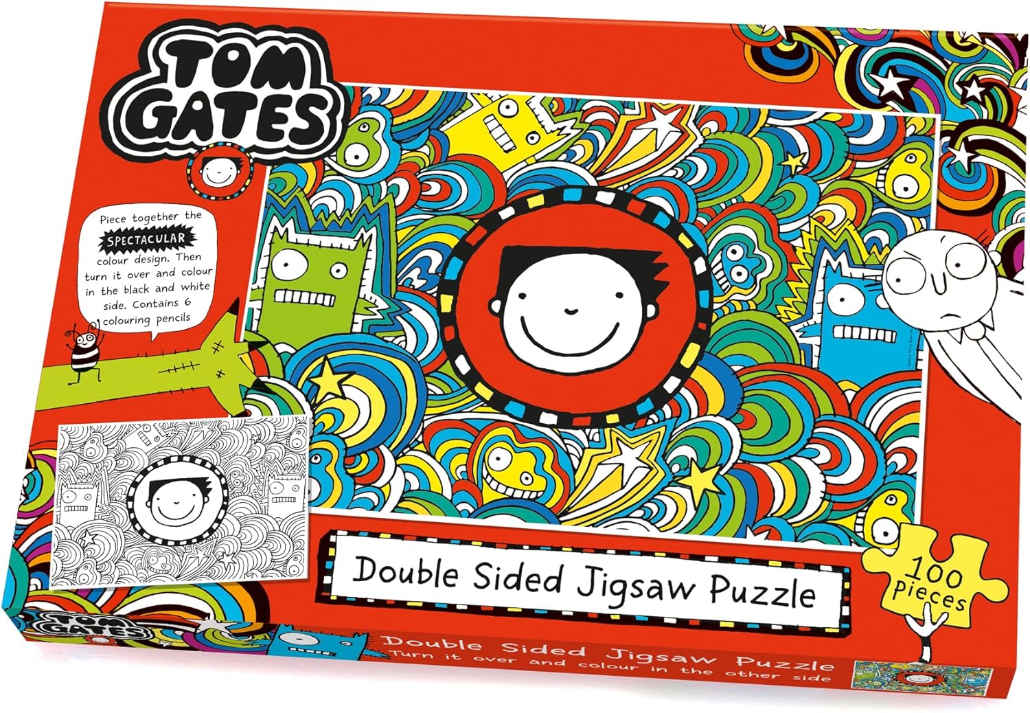 University Games U08548 Tom Gates Doodle 2-in-1 Jigsaw Puzzle