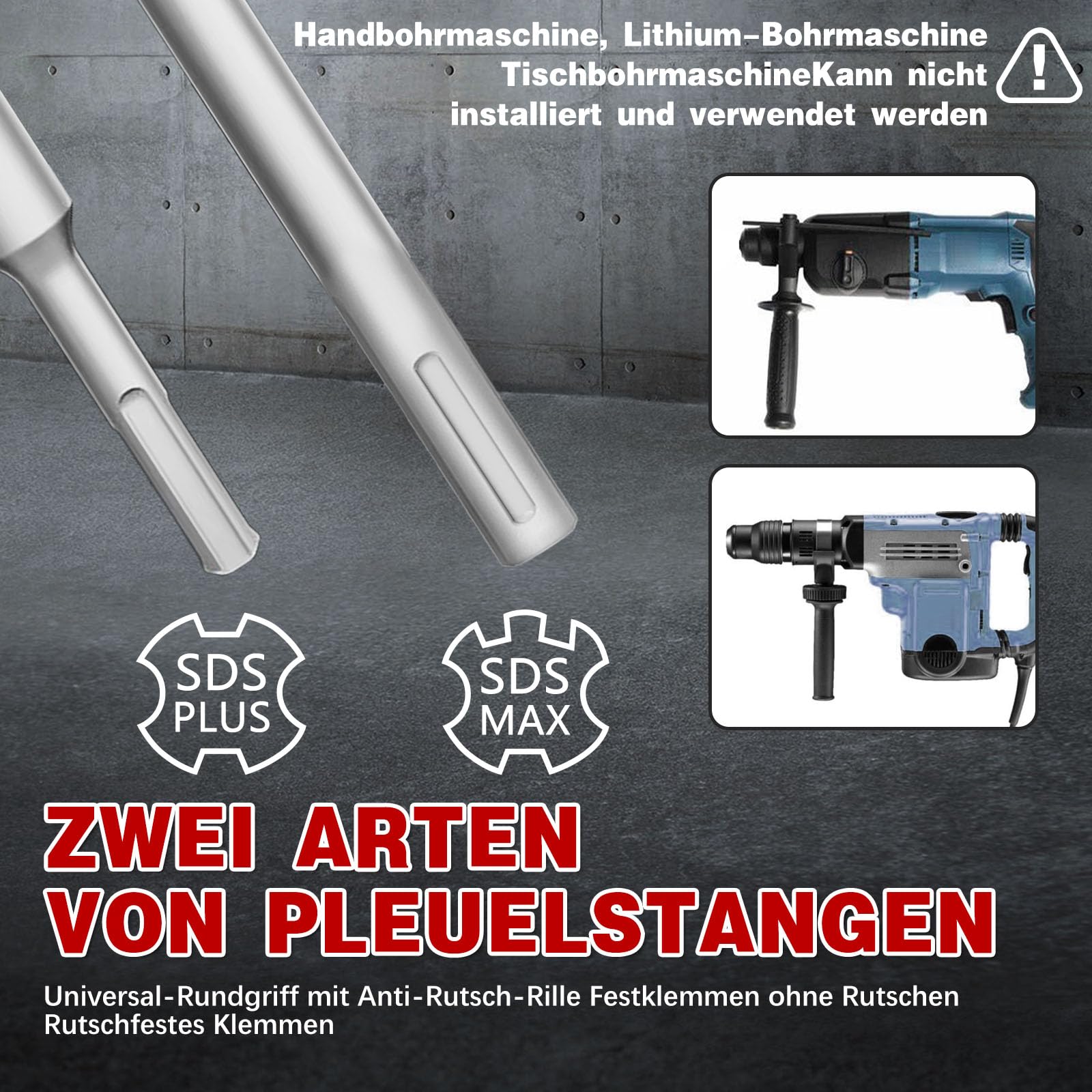 22 Stück Bohrkrone Hohl Lochsäge-dosenbohrer set，30/40/50/68/82/100/110mm mit SDS Plus & Max Adapter Bohrkrone Steckdose，für Mauerwerk, Ziegel, Beton, Zement, Stein Concrete hole saw