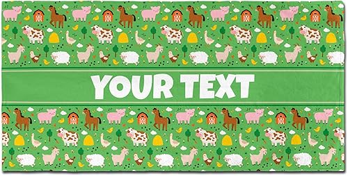 Vista 44 de Personalized Beach, Pool, Bath Towel for Kids - Robots, Custom Name/Text, Quick-Dry/Absorbent for Summer/Vacation/Children's Bathroom, Customized