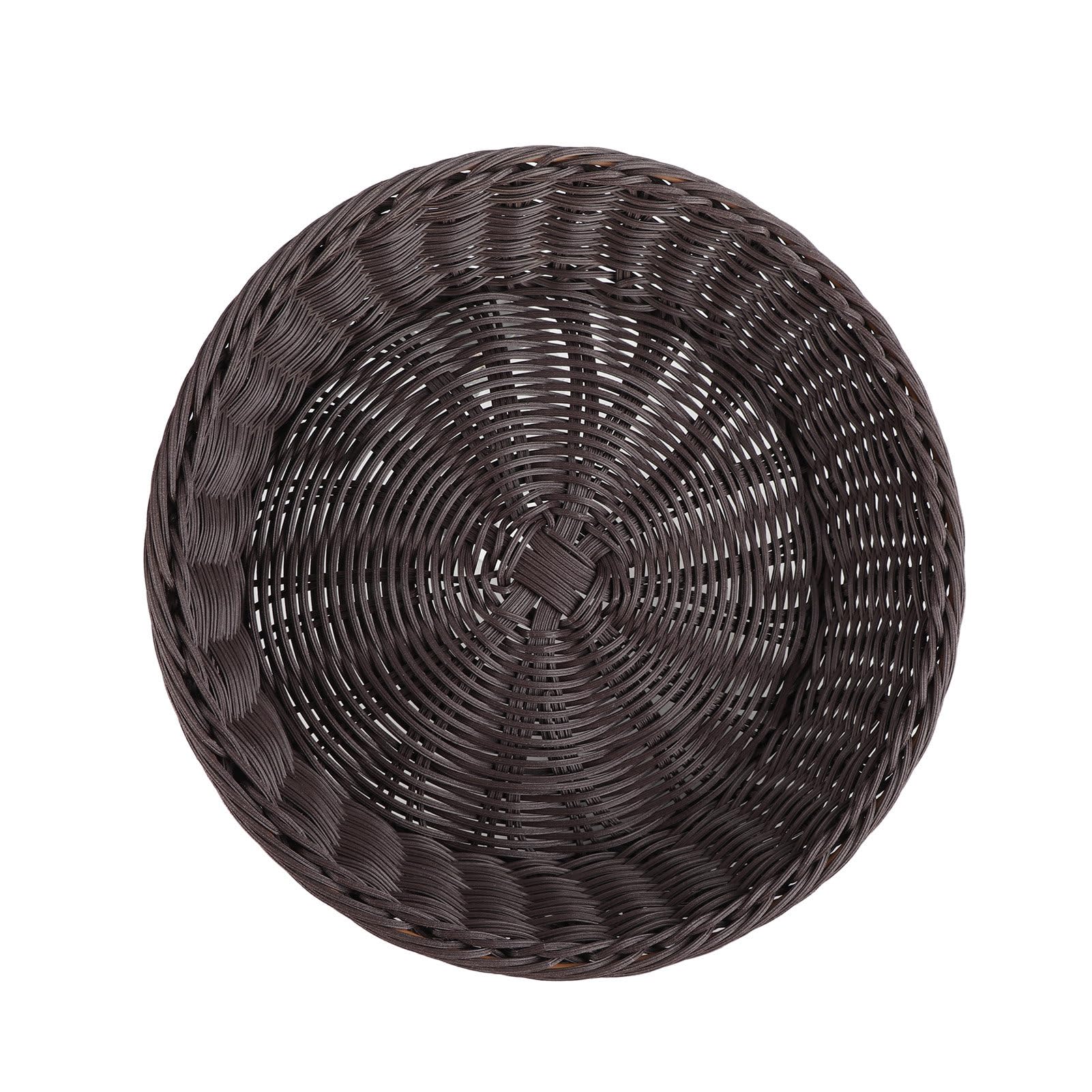 Corbeille à fruits tissée à la main en faux rotin durable pour buffet et cuisine