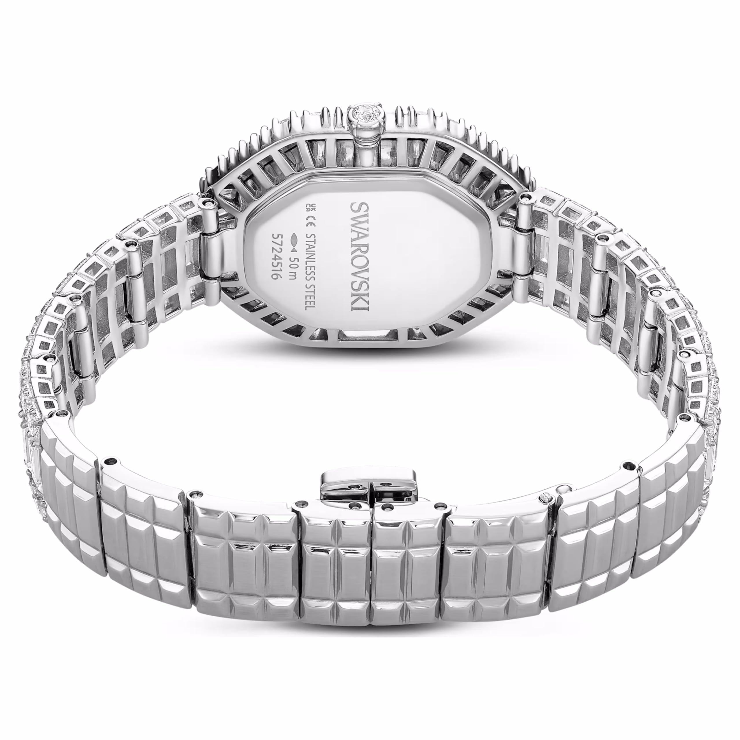 Swarovski Reloj Matrix Octagon 5724516 Talla Baguette, Brazalete de Metal, Tono Plateado, Acero Inoxidable