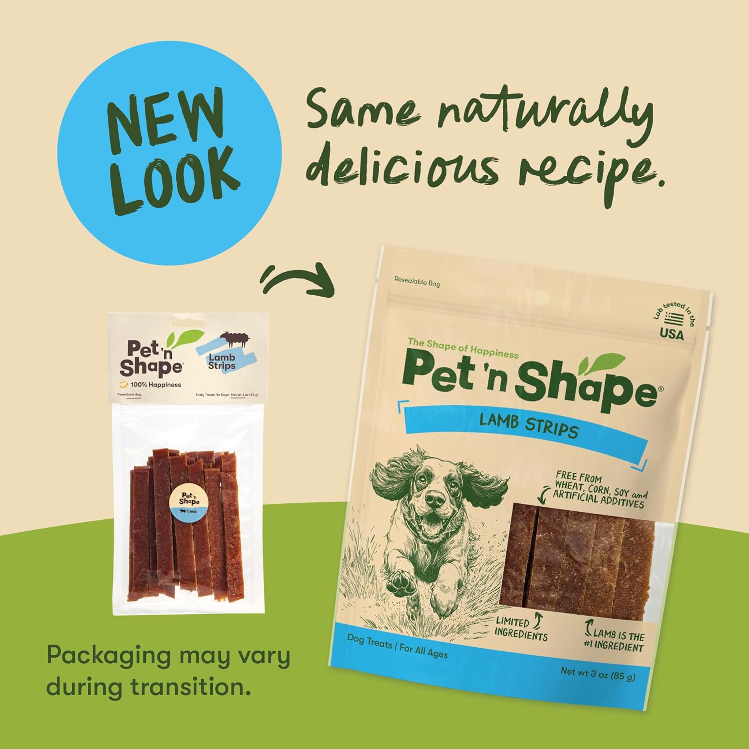 Pet 'n Shape Lamb Jerky Dog Treats - 9 Ounce