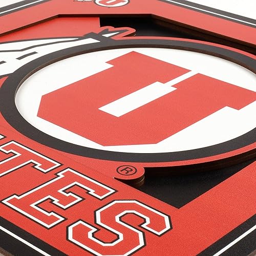 Vista 178 de YouTheFan NCAA Alabama Crimson Tide 3D Logo Series - Arte de pared - 12 x 12