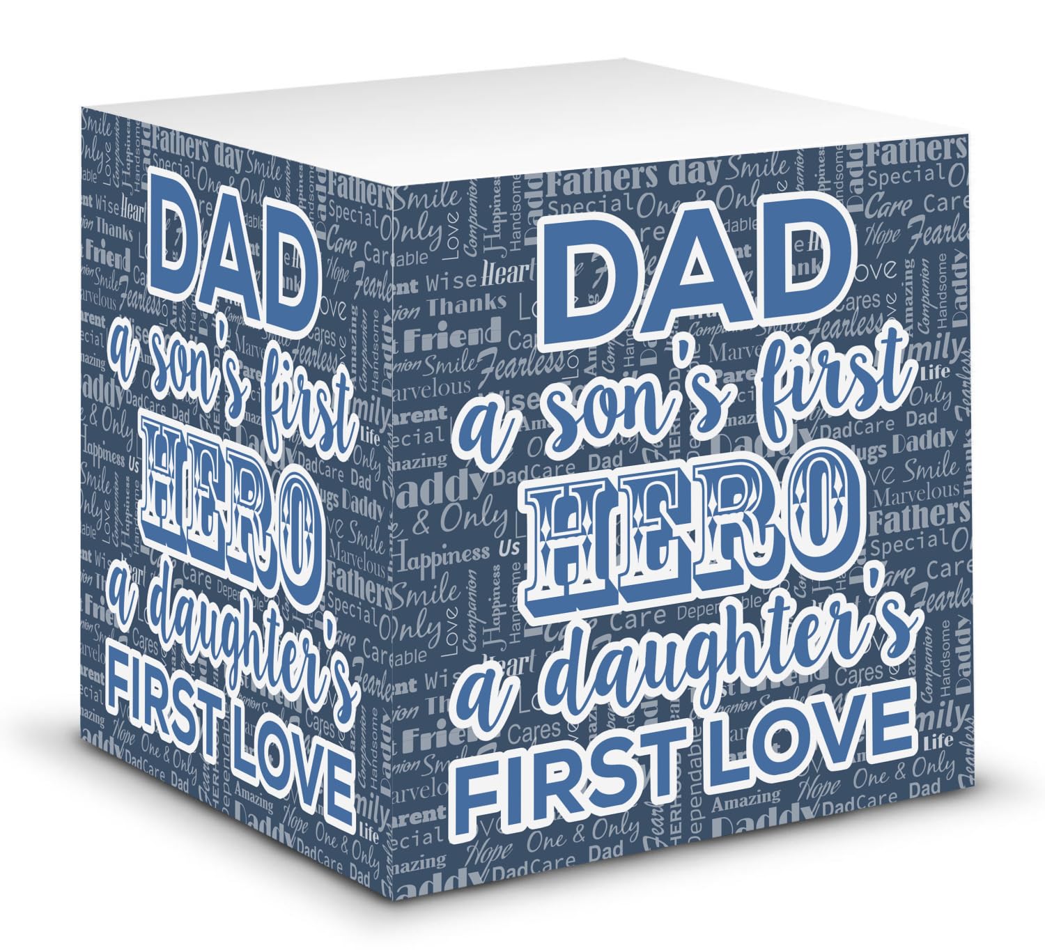 My Father My Hero Sticky Note Cube