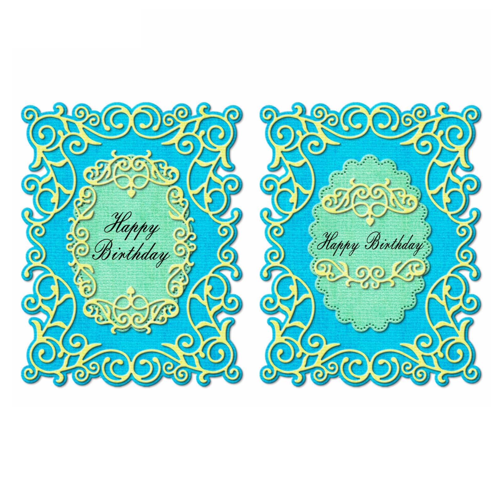 XMZZMX Patchwork Lace Border Background Board Die Cuts for Card Making, Paper Embossing Metal Cutting Dies Kit Templates, Storage Pockets Supplies, Photo Frame Album DIY Scrapbooking Stencils Sets