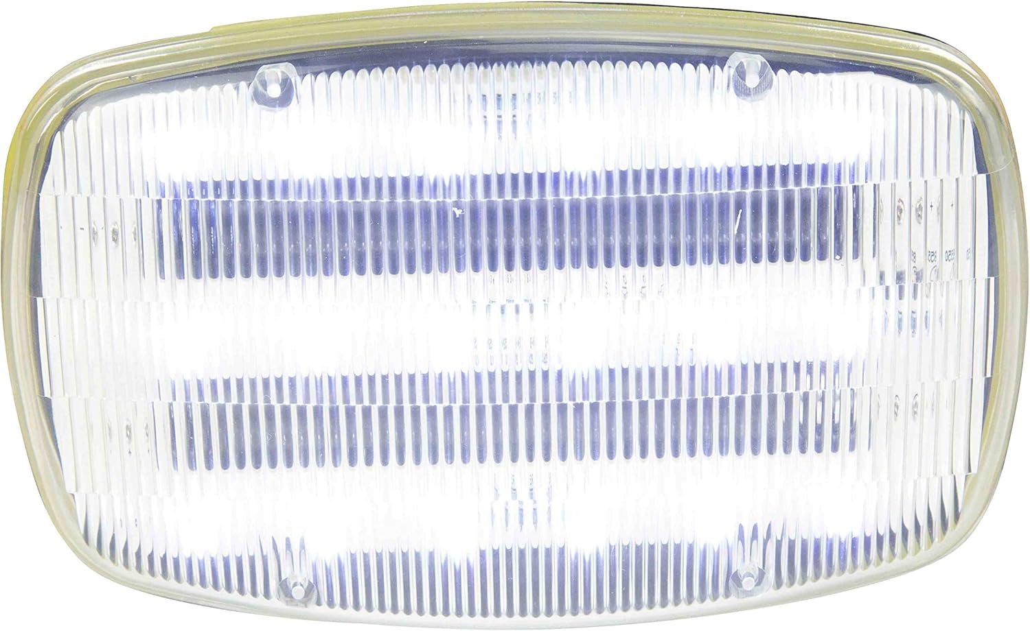 LED White Strobe Light - 18 LEDs - Battery Powered - Dual Magnetic Base - Continuous & Strobe Output