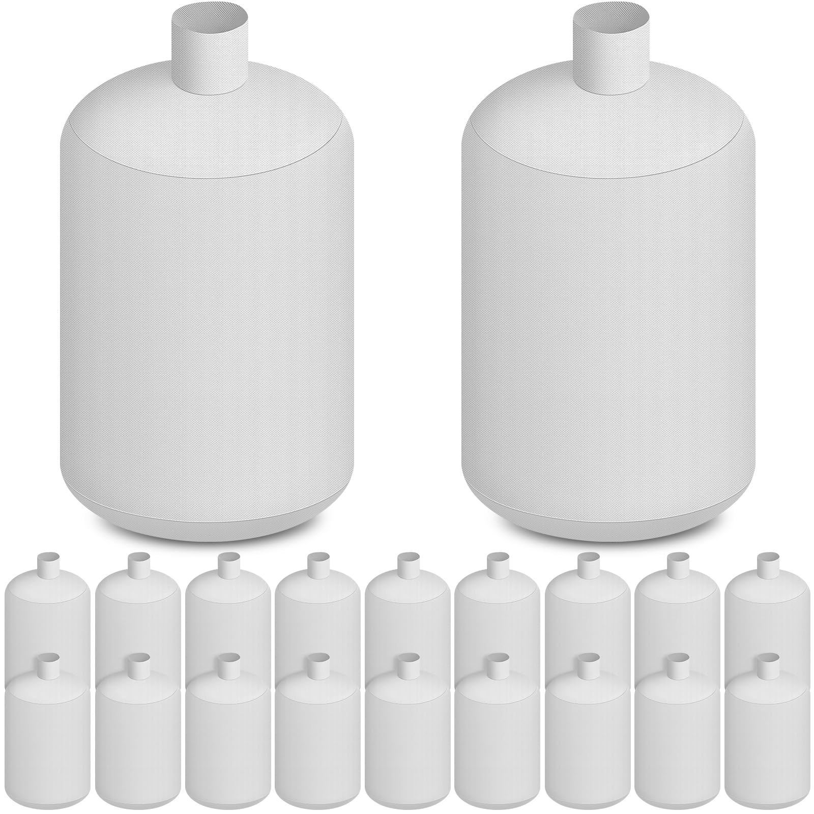 Insulation Removal Vacuum Bag Bulk 6 x 4 ft Heavy Duty Attic Low Dust Bag Holds 105 Cubic ft 400 Lbs Compatible with Insulation Hoses Easy-fill Spout & Lowest Dust Filter(White,20 Pack)