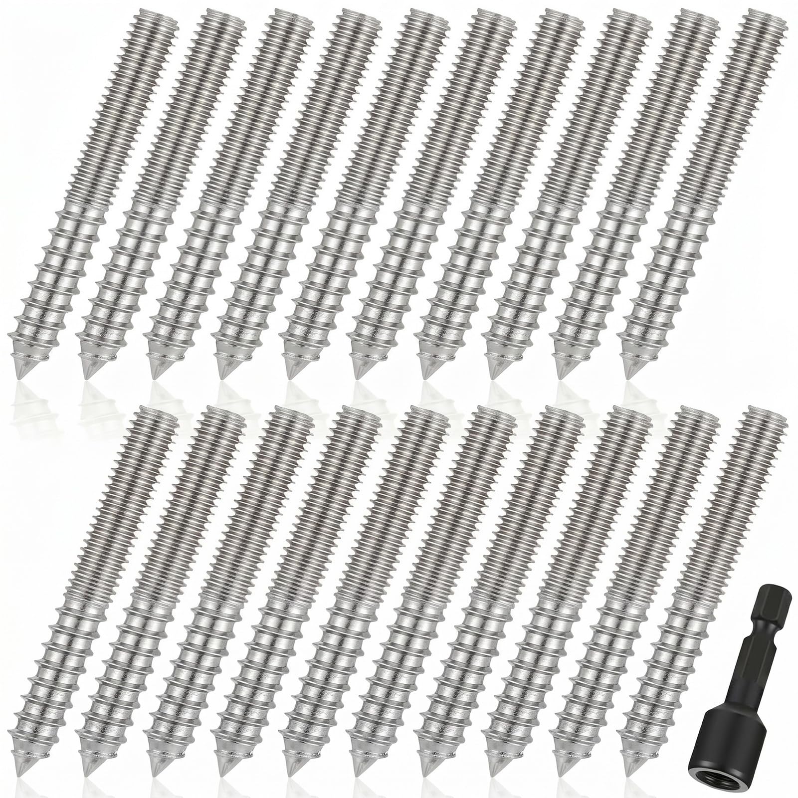 Hanger Bolts - 20 Pack with Driver -23