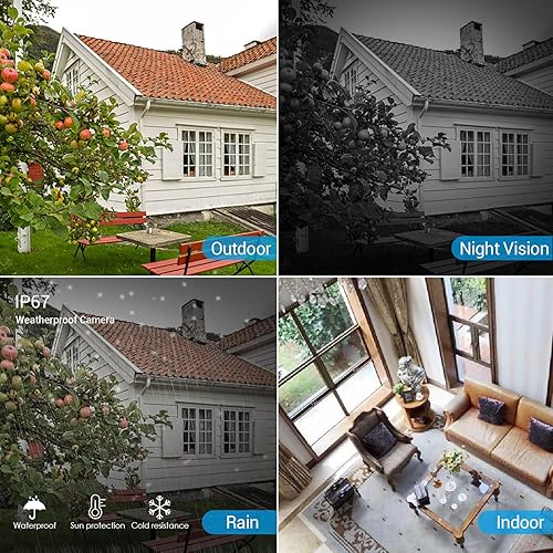 Miniatura 4 de Cámara de seguridad bala 1080 p 2MP 4 en 1 TVICVIAHDCVBS CCTV analógico cámaras de vigilancia con cable Lente de 0.110 in IP67 impermeable IR visión