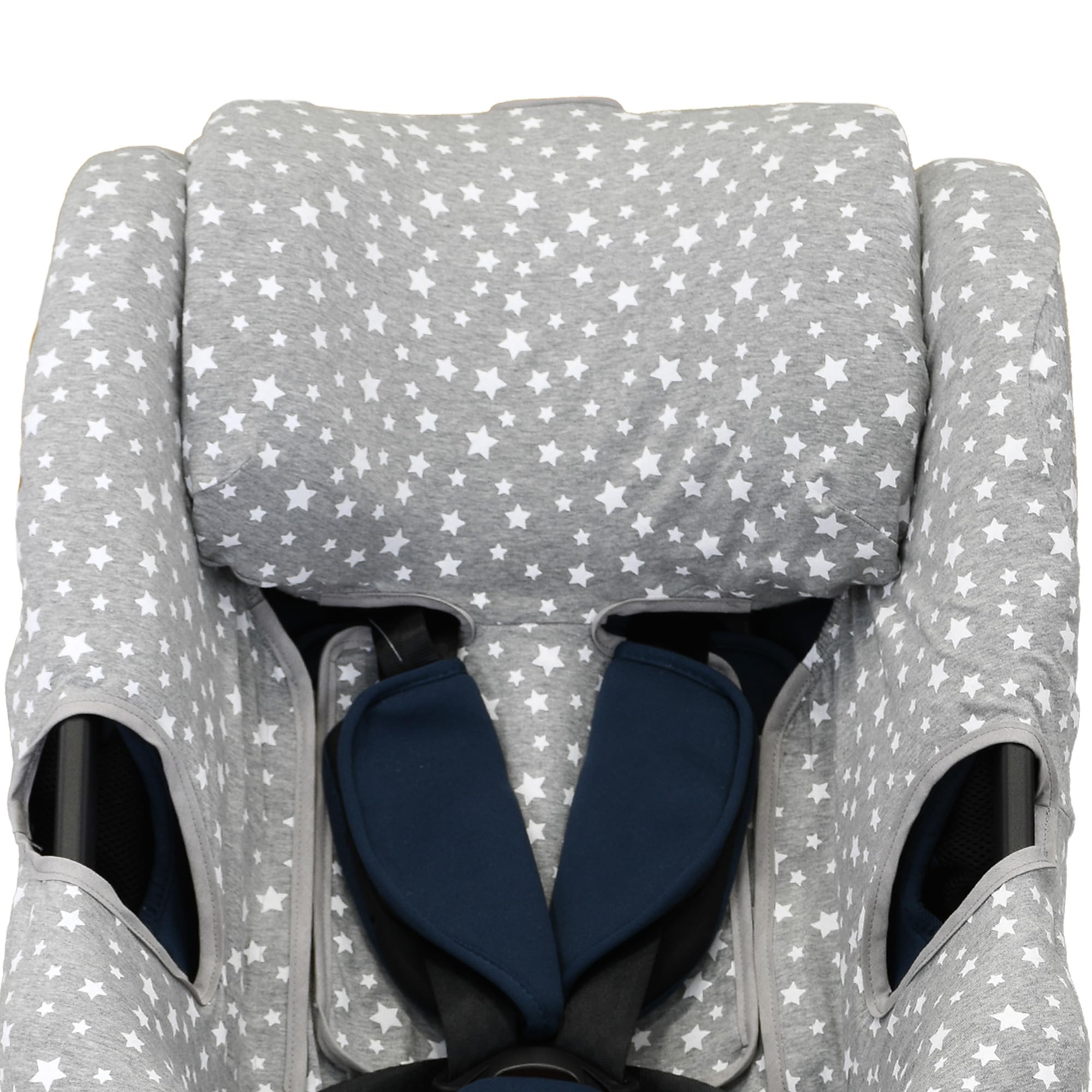 JYOKO Fodera per seggiolino auto compatibile con Axkid Spinkid 2, realizzata in cotone biologico, traspirante per il massimo comfort del tuo bambino, protegge il rivestimento originale (stampa White
