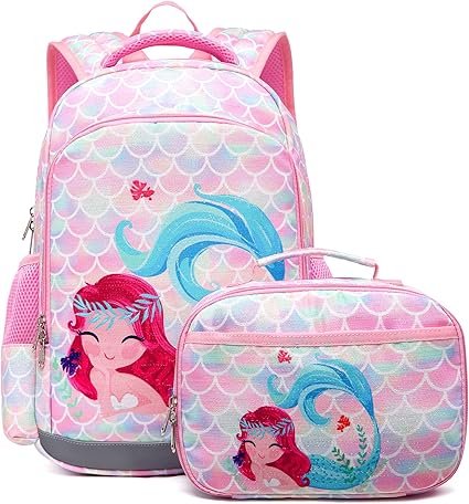 mermaid initial backpack