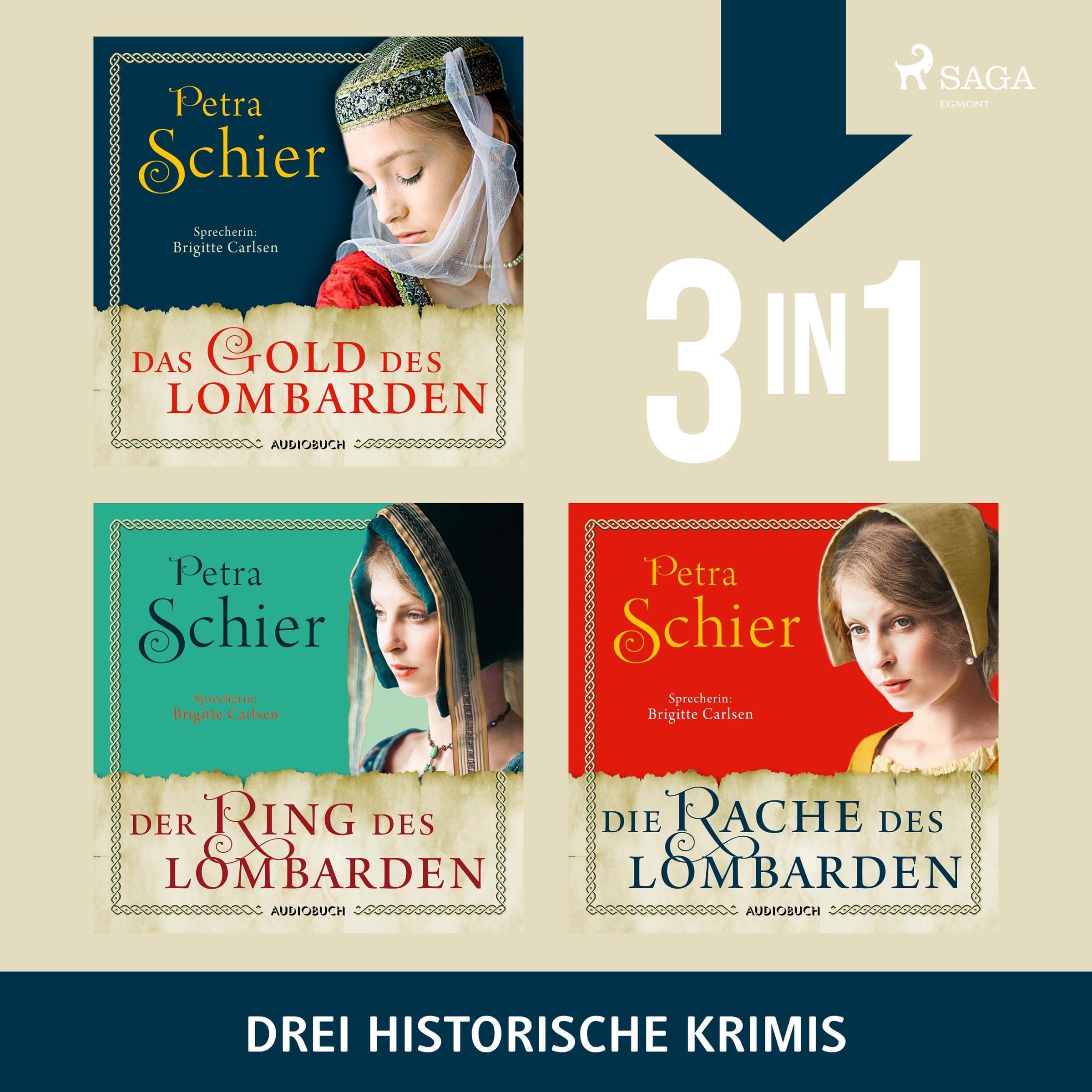 Cover art for Das Gold des Lombarden, Der Ring des Lombarden & Die Rache des Lombarden