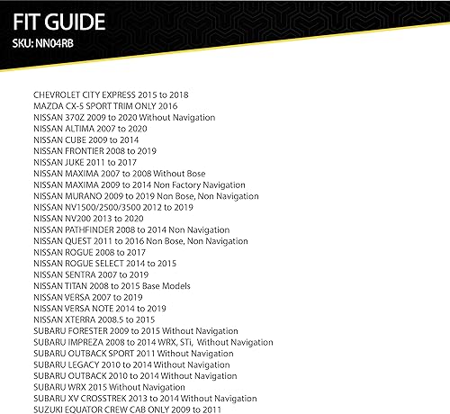 Miniatura 10 de SCOSCHE NN4A2B Compatible con el paquete de arnés de cables y adaptador de antena de vehículos Nissan y Subaru seleccionados 2007 en adelante