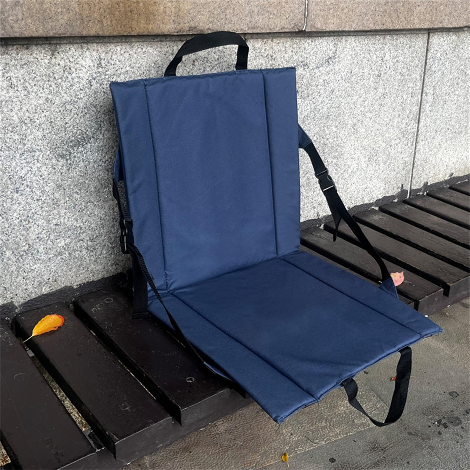 Cojin Senderismo Ultraligero Cojín De Asiento Plegable Ultraligero Para Camping, Senderismo O Estadios - Negro, Tamaño Mediano, Fácil De Transportar Cojín Asiento Plegable