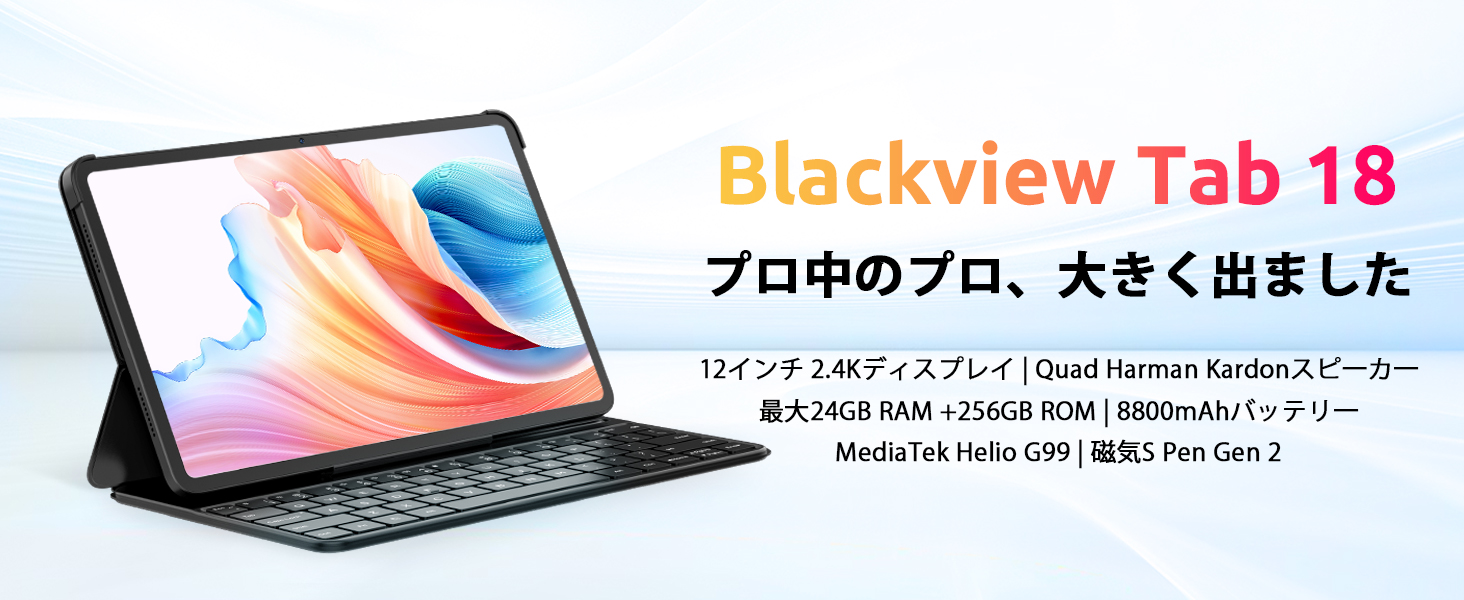 Amazon.co.jp: Blackview Tab18 12インチタブレット 24GB+256GB+1TB TF