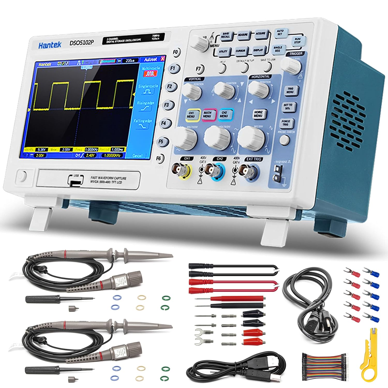 Buу 1 gеt 1 🔥 Hantek DSO5102P Digital Storage Oscilloscope USB 100MHz 1GSa/s 40K,2 Channel,2CH
