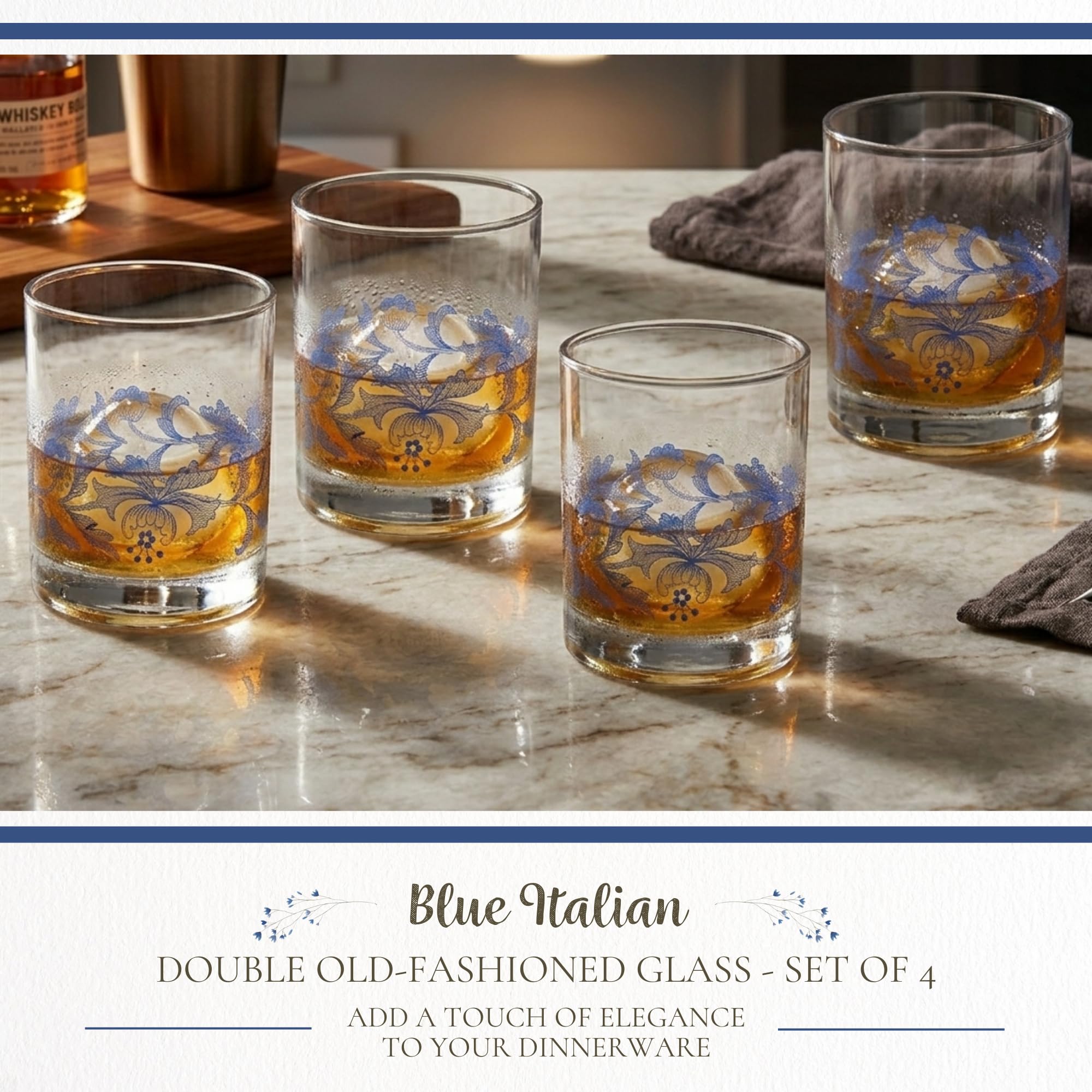 Spode Blue Italian Glasses - Set of 4 -2