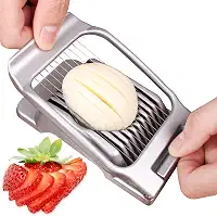 Cortador de Ovos Cozidos, de Alumínio, Fios de Aço Inoxidável, Multiuso, para Morango, Tomate, Frutas e Cogumelos Macios, Uso doméstico