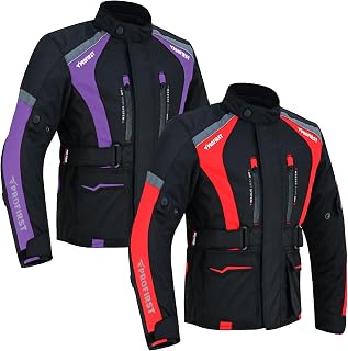 PROFIRST Kids Motorcycle Jacket with CE Armor | Waterproof & Breathable Riding Jacket for Boys & Girls with Ventilation