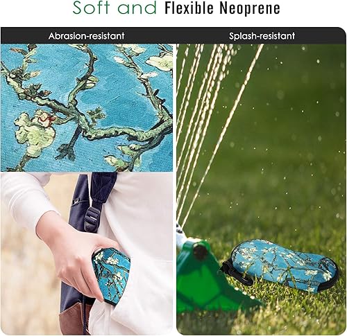 Miniatura 227 de MoKo - Estuche suave, ultra ligero, de neopreno, para lentes de sol, con cremallera y clip para cinturón