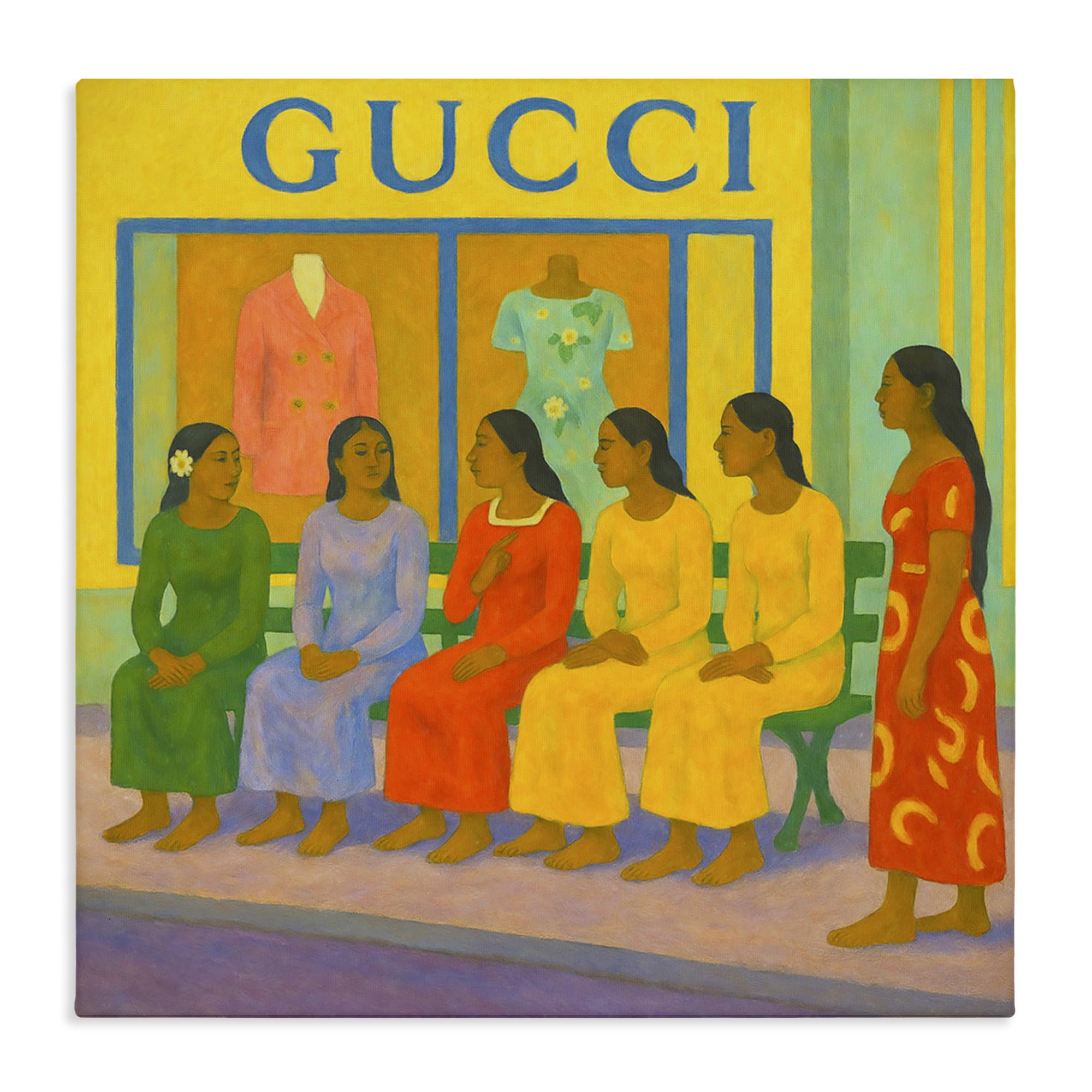 Stupell Industries 'Gaugin Style Glam', Canvas Art, 36 x 36