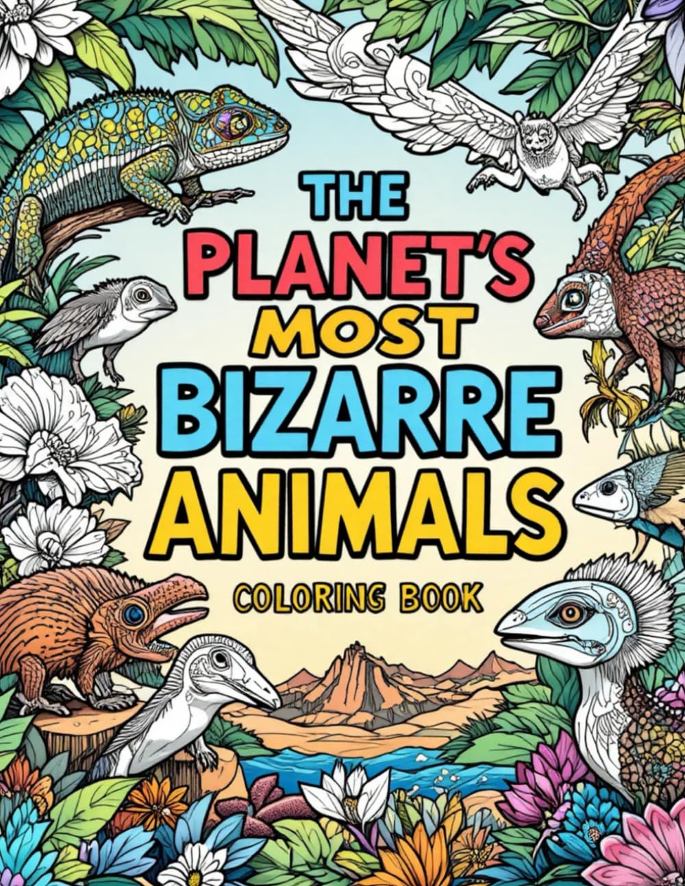 The Planet’s Most Bizarre Animals Coloring Book: A Fun and Educational Coloring Book for Kids Ages 6–12 Featuring Weird, Rare and Unusual Animals from Around the World
