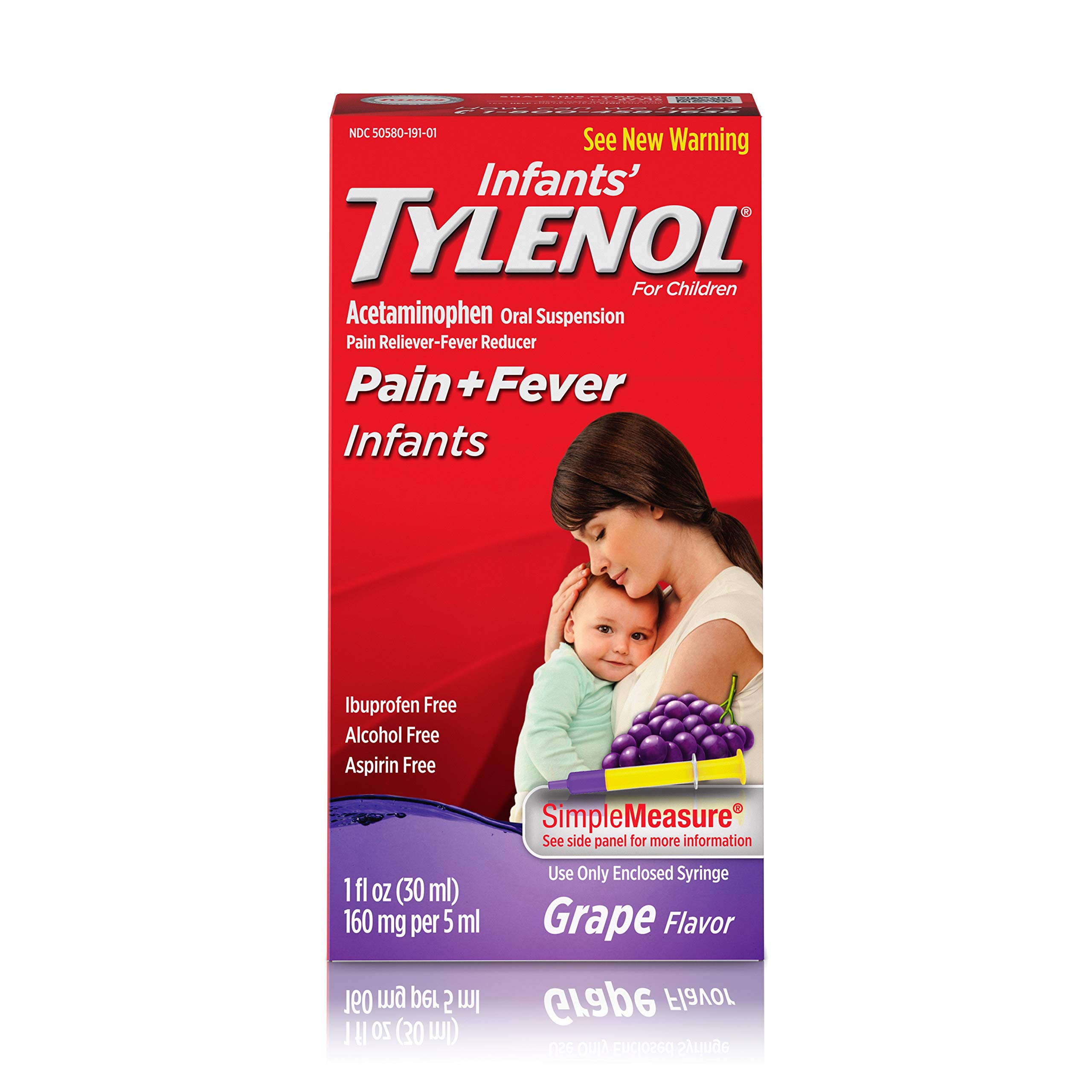 Infants' Tylenol Dye-Free Acetaminophen Oral Suspension, Cherry, 1 Fl Oz — Amazon image 9