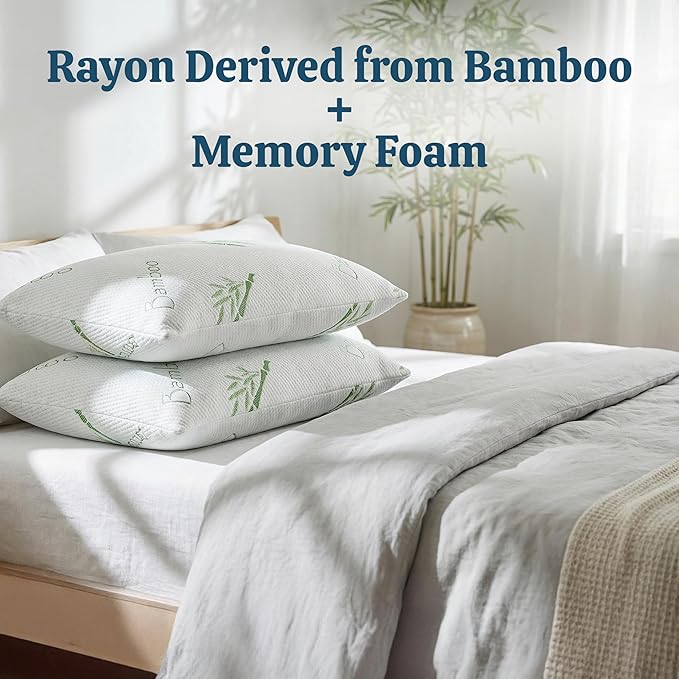 Set 2 Almohadas Memory Foam King Tamaño Ajustable Refrescante miniatura 5