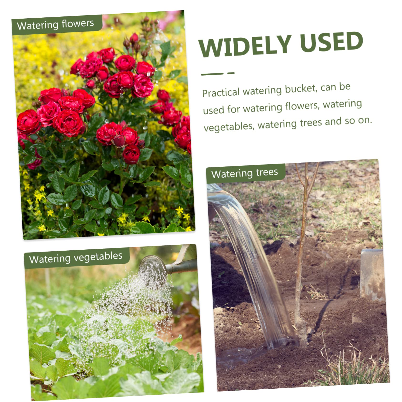 Balacoo Garden Water Ladles Watering Bailers Scoop Utensil Sturdy Water Bailer Plastic Water Ladle Watering Spoon Garden Watering Holder Garden Tool Garden Water Scoop Serving Ladle