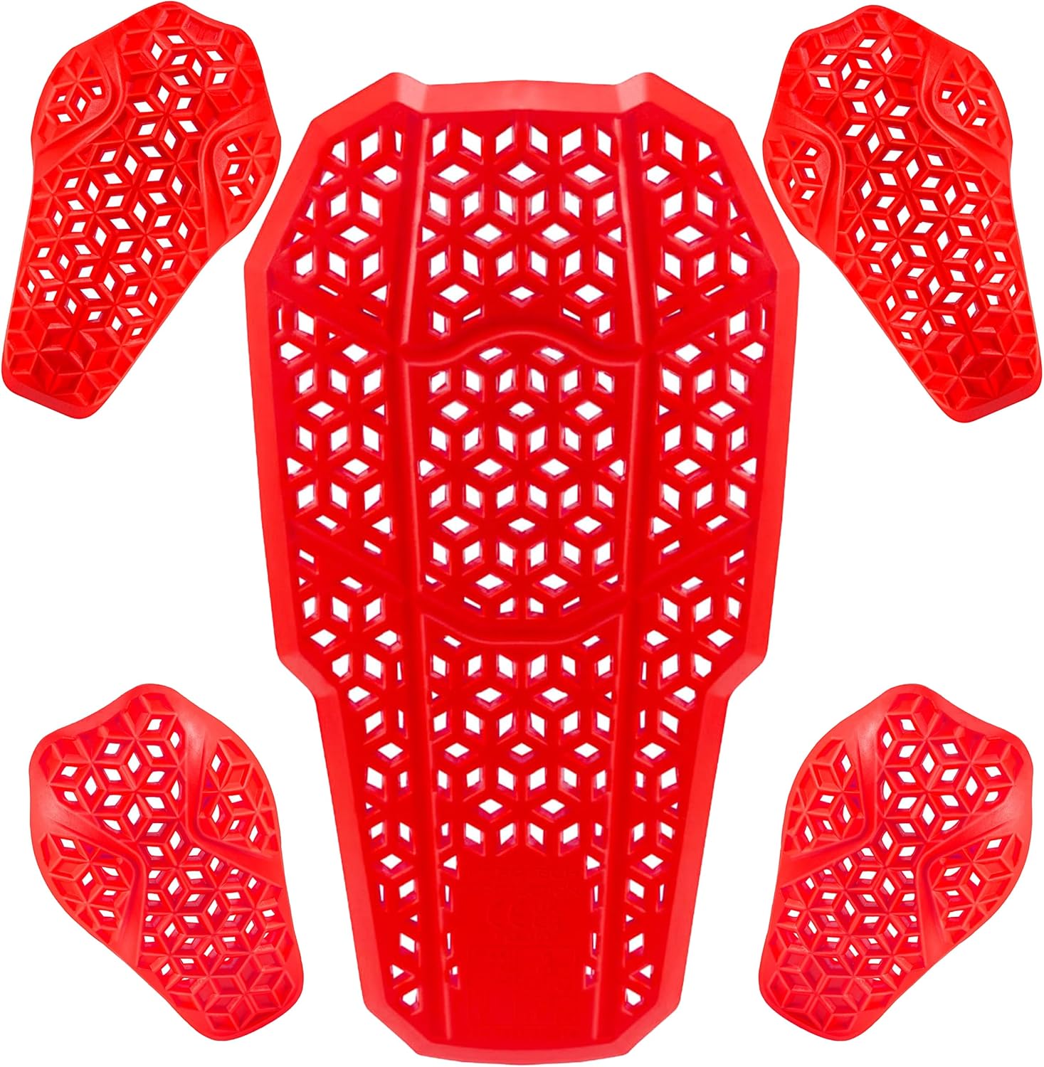 CE Level 2 Certified Armor Pads, Level 2 Approved Back, Shoulder and Elbows Armor Protector Inserts for Motorcycle Jackets