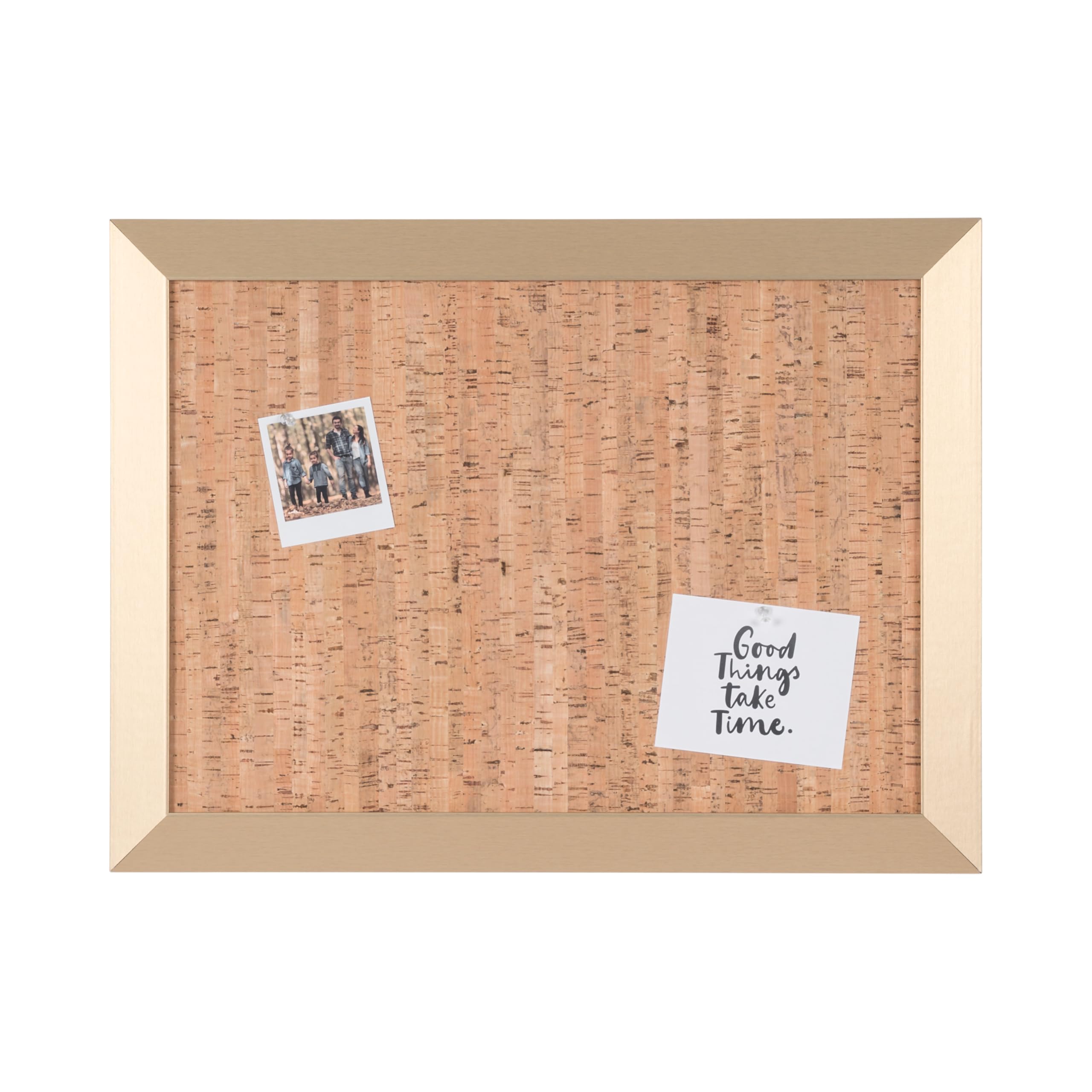 Bi-Office, Notice Board Kamashi, Decorative Cork, Gold MDF Frame, 90x60cm