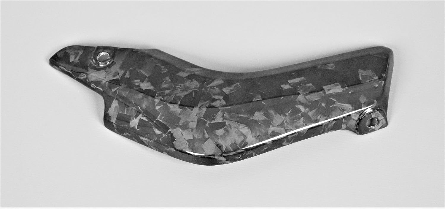 Carbon Fiber Exhaust Heat Shield for Honda CBR600RR 2007-2021 (Forged Weave - Gloss)