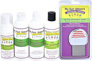 Complete Family Lice Treatment Kit - Nit Removal Comb, Foam Mousse, Dimethicone Oil, Shampoo & Essential Oil Conditioner |...